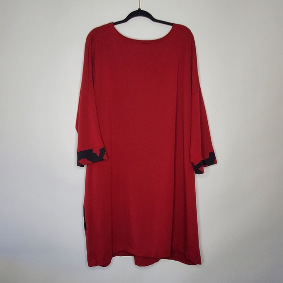 Chalet et Ceci Modal Blend Tarian Dress 2X Side Pocket Lagenlook French Terry - Picture 4 of 11